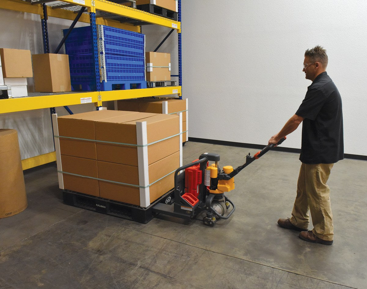 Steel Electric Pallet Truck – 27"x48", 2,600 lb Capacity
