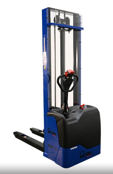 VESTIL Pramac Fork-Over Electric Stacker – 2,500 lb Capacity, 72" Lift Height, Heavy-Duty Steel
