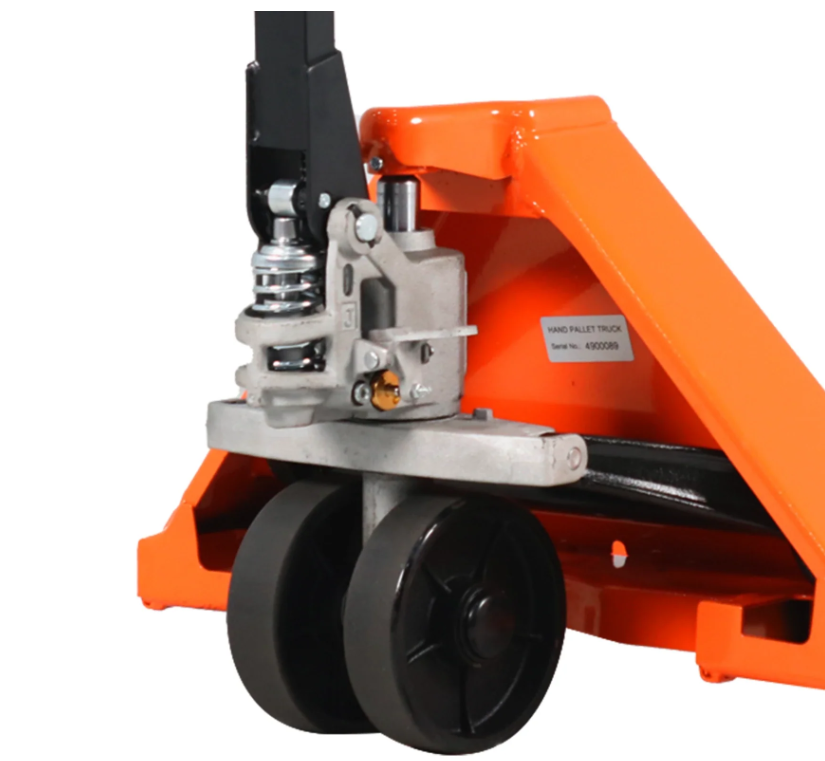Troy Carrier: Manual Pallet Jack – 5,500 lb Capacity (PU & Nylon Options)