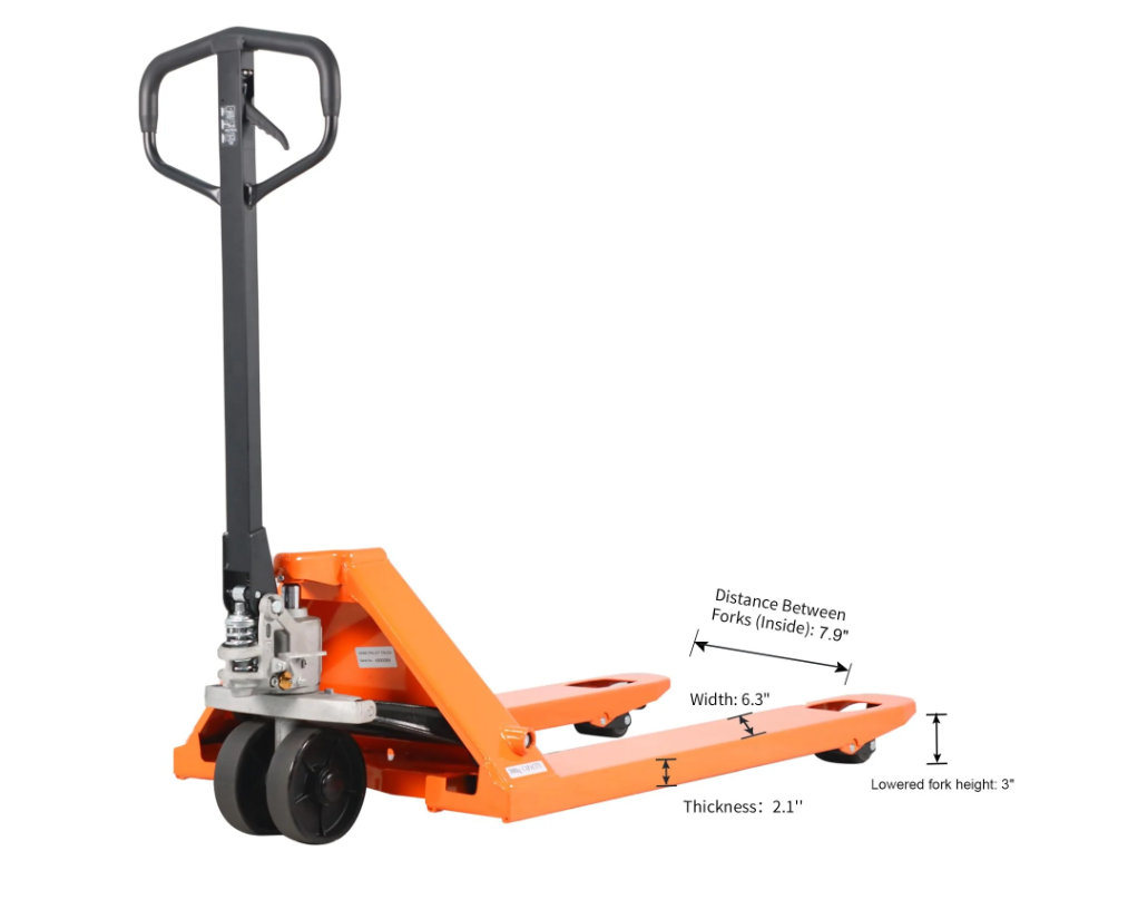 Troy Carrier: Manual Pallet Jack – 5,500 lb Capacity (PU & Nylon Options)