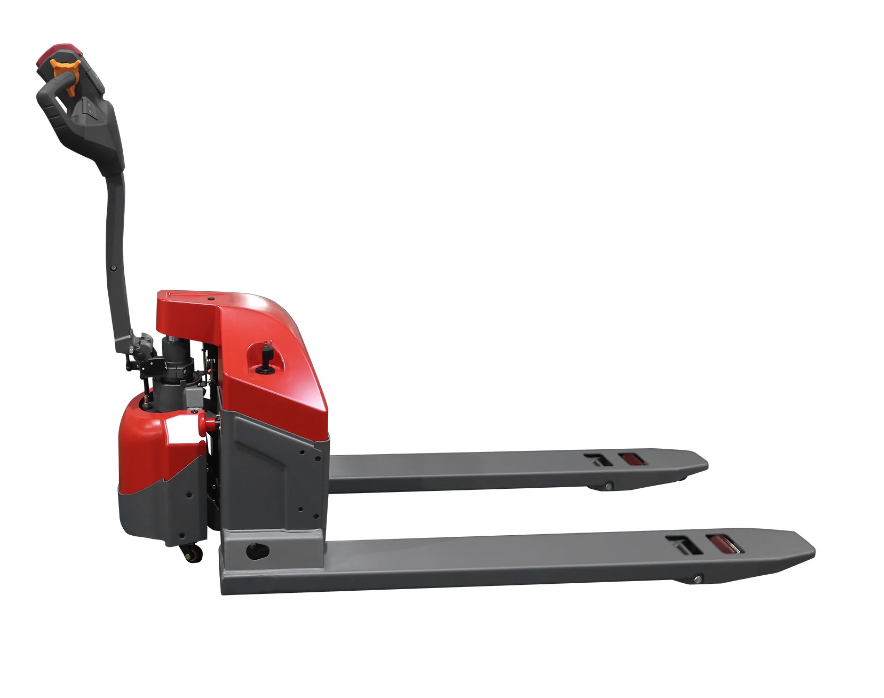 Tory Carrier- Electric Pallet Jack – 4,400 lb Capacity with 48"L × 27"W Forks, GEL Battery Powered
