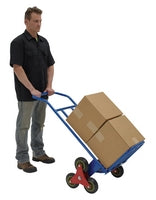 VESTIL Steel Stair Hand Truck – 300 lb Capacity, Triple-Wheel Stair Climber