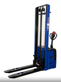 VESTIL Pramac Fork-Over Electric Stacker – 2,500 lb Capacity, 72" Lift Height, Heavy-Duty Steel
