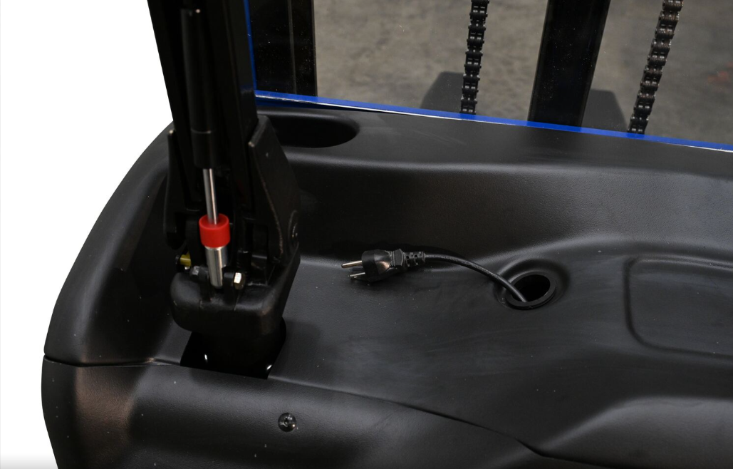 VESTIL Pramac Fork-Over Electric Stacker – 2,500 lb Capacity, 72" Lift Height, Heavy-Duty Steel