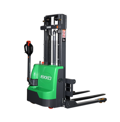 EB12E-98LI Full LI-ION Straddle Stacker - 2,640 lb Cap.