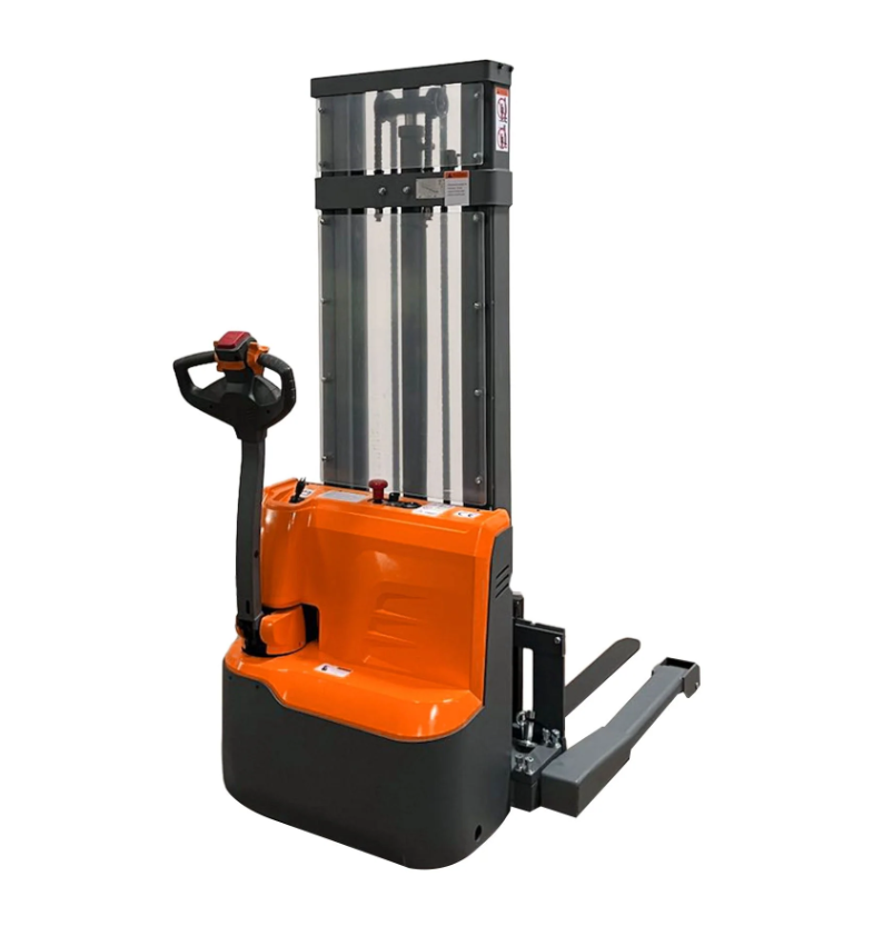 Tory Carrier T-3042 Fully Powered Electric Stacker with Straddle Legs – 2,640 lb Capacity, 118" Lift Height