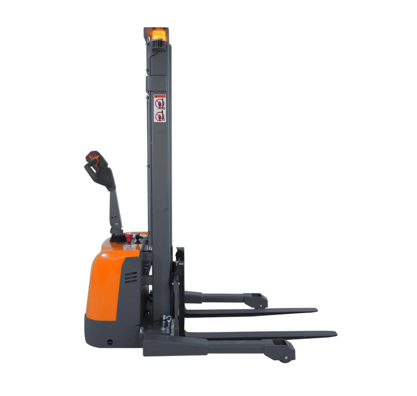 Tory Carrier T-3050 Fully Powered Electric Stacker with Straddle Legs – 3,300 lb Capacity, 98″ Lift Height