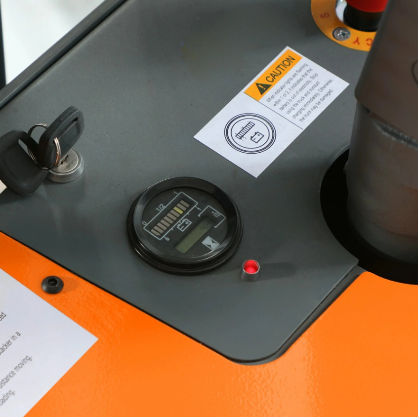 Tory Carrier T-3050 Fully Powered Electric Stacker with Straddle Legs – 3,300 lb Capacity, 98″ Lift Height