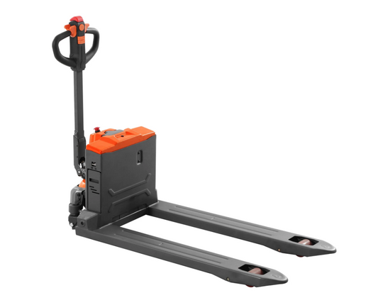 Tory Carrier - Electric Pallet Jack – 3,300 / 4,400 lb Capacity with 48"L x 27"W Forks, Lightweight Lithium Design