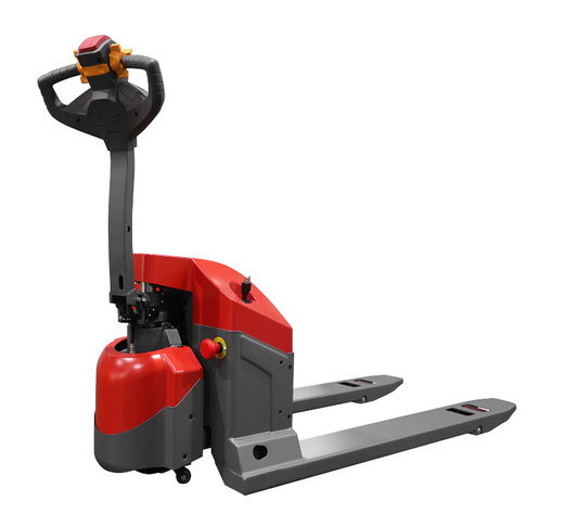 Tory Carrier- Electric Pallet Jack – 4,400 lb Capacity with 48"L × 27"W Forks, GEL Battery Powered