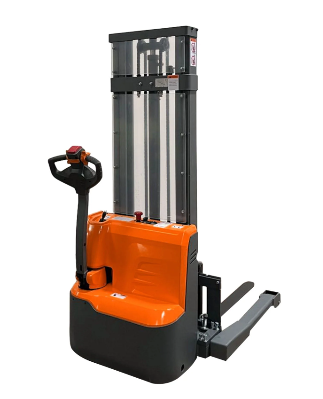 Tory Carrier T-3038 Fully Powered Electric Stacker / Pallet Truck – 2,640 lb Capacity, 98″ Lift Height